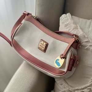 Dooney & Bourke y2k leather mini top zip Demi Baguette